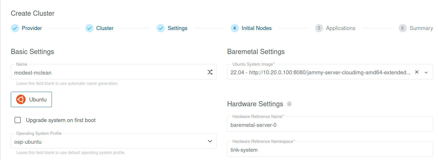 Baremetal Machine Deployment